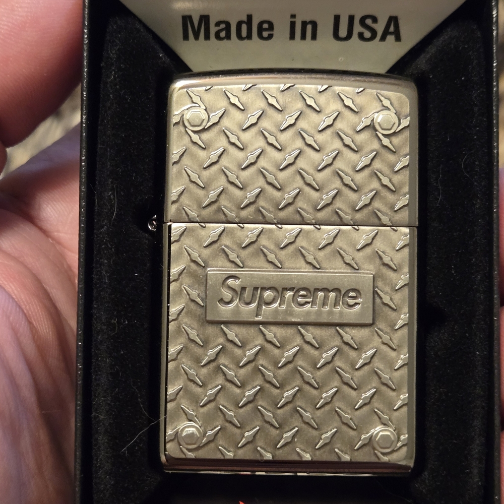 Supreme Textured Silver Case